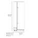 ZLINE 24 in. 12.5 cu. ft. Column Refrigerator in Stainless Steel with Graphite Gray Interior (RCRV-304-24)