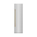 ZLINE Autograph Edition 24 in. 12.5 cu. ft. Column Refrigerator in Stainless Steel with Graphite Gray Interior and Champagne Bronze Accents (RCRVZ-30424-CB)