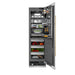 ZLINE Autograph Edition 24 in. 12.5 cu. ft. Column Refrigerator in Stainless Steel with Graphite Gray Interior and Champagne Bronze Accents (RCRVZ-30424-CB)