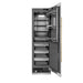 ZLINE Autograph Edition 24 in. 12.5 cu. ft. Column Refrigerator in Stainless Steel with Graphite Gray Interior and Champagne Bronze Accents (RCRVZ-30424-CB)