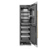 ZLINE Autograph Edition 24 in. 12.5 cu. ft. Column Refrigerator in Stainless Steel with Graphite Gray Interior and Polished Gold Accents (RCRVZ-30424-G)