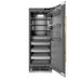 ZLINE Autograph Edition 30 in. 16.7 cu. ft. Column Refrigerator in Stainless Steel with Graphite Gray Interior and Polished Gold Accents (RCRVZ-30430-G)