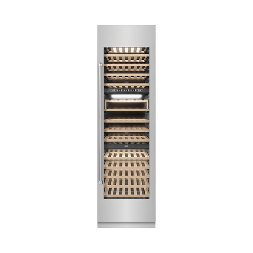 ZLINE 24 in. 12.4 cu. ft. Triple Zone 100 Bottle Column Wine Cooler in Stainless Steel (RCWV-304-24)
