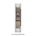 ZLINE Autograph Edition 18 in. 9.0 cu. ft. Triple Zone 68 Bottle Left Hinge Column Wine Cooler in Stainless Steel with Matte Black Accents (RCWVLZ-30418-MB)