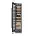 ZLINE Autograph Edition 18 in. 9.0 cu. ft. Triple Zone 68 Bottle Left Hinge Column Wine Cooler in Stainless Steel with Matte Black Accents (RCWVLZ-30418-MB)