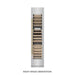 ZLINE Autograph Edition 18 in. 9.0 cu. ft. Triple Zone 68 Bottle Right Hinge Column Wine Cooler in Stainless Steel with Champagne Bronze Accents (RCWVRZ-30418-CB)