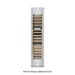 ZLINE Autograph Edition 18 in. 9.0 cu. ft. Triple Zone 68 Bottle Right Hinge Column Wine Cooler in Stainless Steel with Polished Gold Accents (RCWVRZ-30418-G)