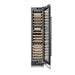 ZLINE Autograph Edition 18 in. 9.0 cu. ft. Triple Zone 68 Bottle Right Hinge Column Wine Cooler in Stainless Steel with Matte Black Accents (RCWVRZ-30418-MB)