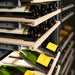 ZLINE Autograph Edition 24 in. 12.4 cu. ft. Triple Zone 100 Bottle Column Wine Cooler in Stainless Steel and Matte Black Accents (RCWVZ-304-24-MB)