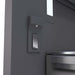 ZLINE Autograph Edition 36 in. 19.8 cu. ft. Built-In Bottom Freezer Refrigerator with Water Dispenser and Ice Maker in Stainless Steel with Graphite Gray Interior and Polished Nickel Helix Handles (GRBITZ-30436KPN)