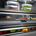 ZLINE Autograph Edition 30 in. 16.1 cu. ft. Built-In Bottom Freezer Refrigerator with Water Dispenser and Ice Maker in Stainless Steel with Graphite Gray Interior and Champagne Bronze Helix Handles (GRBIVZ-30430KCB)