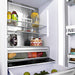 ZLINE 36 in. 19.6 cu. ft. French Door Built-In Bottom Freezer Refrigerator with Water Dispenser and Ice Maker in White Matte (RBIV-WM-36)