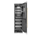 ZLINE Autograph Edition 24 in. 12.5 cu. ft. Column Refrigerator in White Matte with Graphite Gray Interior and Polished Gold Accents (RCRVZ-WM-24-G)