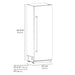 ZLINE Autograph Edition 30 in. 16.7 cu. ft. Column Refrigerator in White Matte with Graphite Gray Interior and Polished Gold Accents (RCRVZ-WM-30-G)