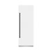 ZLINE Autograph Edition 30 in. 16.7 cu. ft. Column Refrigerator in White Matte with Graphite Gray Interior and Matte Black Accents (RCRVZ-WM-30-MB)