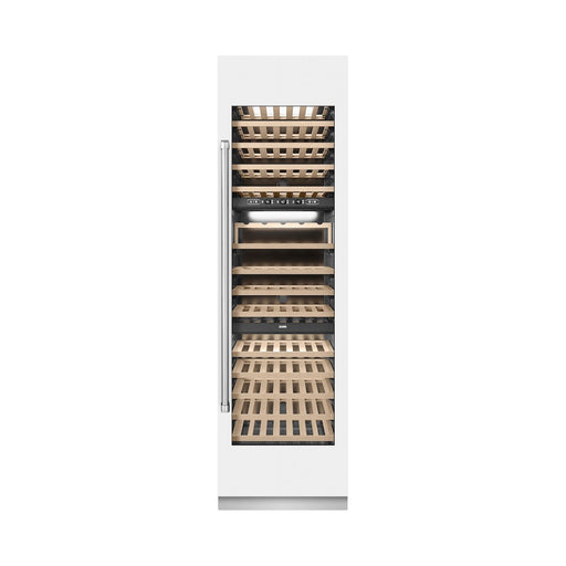 ZLINE 24 in. 12.4 cu. ft. Triple Zone 100 Bottle Column Wine Cooler in White Matte (RCWV-WM-24)