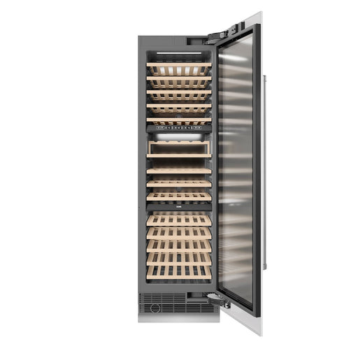 ZLINE 24 in. 12.4 cu. ft. Triple Zone 100 Bottle Column Wine Cooler in White Matte (RCWV-WM-24)