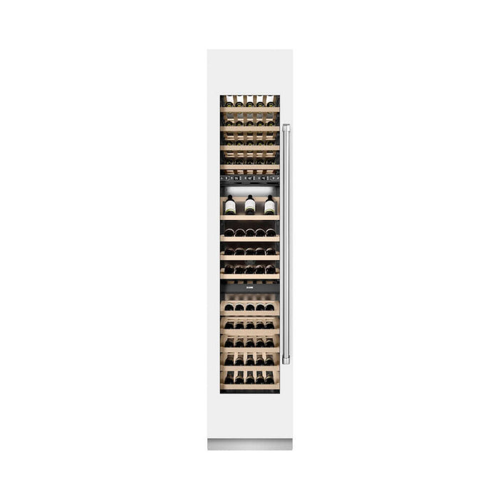 ZLINE 18 in. 9.0 cu. ft. Triple Zone 68 Bottle Left Hinge Column Wine Cooler in White Matte (RCWVL-WM-18)