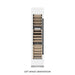 ZLINE Autograph Edition 18 in. 9.0 cu. ft. Triple Zone 68 Bottle Left Hinge Column Wine Cooler in White Matte with Matte Black Accents (RCWVLZ-WM-18-MB)