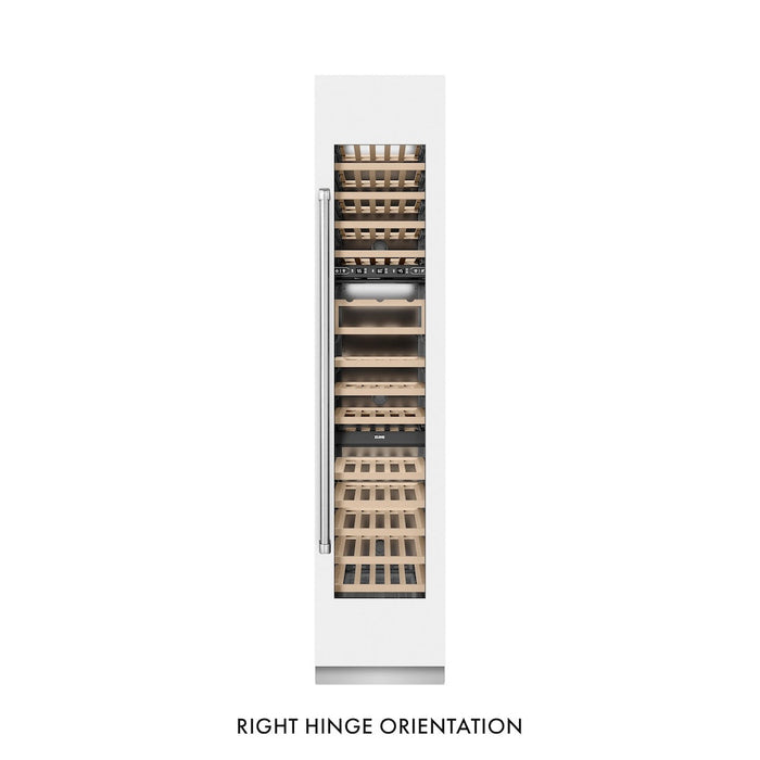 ZLINE 18 in. 9.0 cu. ft. Triple Zone 68 Bottle Right Hinge Column Wine Cooler in White Matte (RCWVR-WM-18)