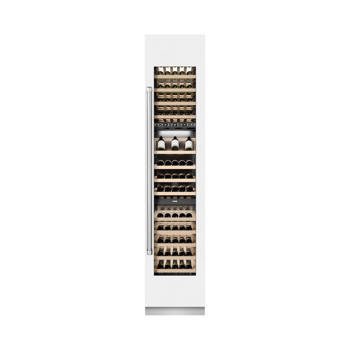 ZLINE 18 in. 9.0 cu. ft. Triple Zone 68 Bottle Right Hinge Column Wine Cooler in White Matte (RCWVR-WM-18)