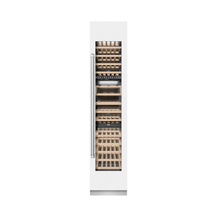 ZLINE 18 in. 9.0 cu. ft. Triple Zone 68 Bottle Right Hinge Column Wine Cooler in White Matte (RCWVR-WM-18)
