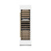 ZLINE Autograph Edition 24 in. 12.4 cu. ft. Triple Zone 100 Bottle Column Wine Cooler in White Matte and Polished Gold Accents (RCWVZ-WM-24-G)