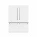 ZLINE 60 in. 32.2 cu. ft. French Door Built-In Bottom Freezer Refrigerator with Water Dispensers and Ice Makers in White Matte with Graphite Gray Interior (GRBIV-WM-60)