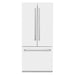 ZLINE 36 in. 19.6 cu. ft. French Door Built-In Bottom Freezer Refrigerator with Water Dispenser and Ice Maker in White Matte (RBIV-WM-36)