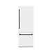 ZLINE Autograph Edition 30 in. 16.1 cu. ft. Built-In Bottom Freezer Refrigerator with Water Dispenser and Ice Maker in White Matte with Matte Black Accents (RBIVZ-WM-30-MB)