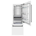 ZLINE Autograph Edition 30 in. 16.1 cu. ft. Built-In Bottom Freezer Refrigerator with Water Dispenser and Ice Maker in White Matte with Matte Black Accents (RBIVZ-WM-30-MB)
