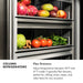 ZLINE 24 in. 12.5 cu. ft. Panel Ready Column Refrigerator with Graphite Gray Interior (RBCRV-24)