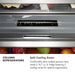 ZLINE Autograph Edition 30 in. 16.7 cu. ft. Column Refrigerator in Black Stainless Steel with Graphite Gray Interior and Polished Gold Accents (RCRVZ-BS-30-G)