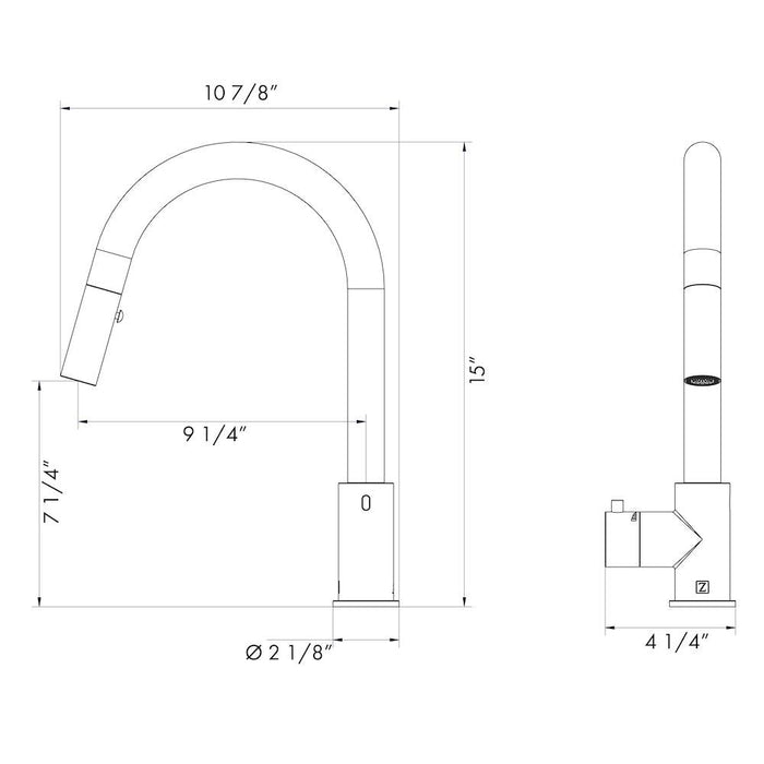 ZLINE GEM-KFS-CH kitchen faucet