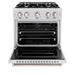 ZLINE 30 in. 4.2 cu. ft. Classic Gas Range with 4 Burner Cooktop and Convection Gas Oven in Satin Stainless Steel (CGRS-30)