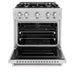 ZLINE 30 in. 4.2 cu. ft. Classic Dual Fuel Range with 4 Burner Gas Cooktop and Electric Convection Oven in Stainless Steel (CDR30)
