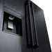 ZLINE 36 in. 28.9 cu. ft. Standard-Depth French Door External Water Dispenser Refrigerator with Dual Ice Maker in Fingerprint-Resistant Black Stainless Steel (RSM-W-36-BS)