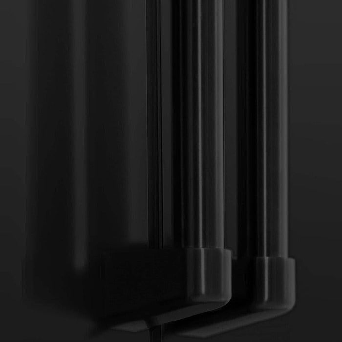 ZLINE 36 in. 21.6 cu. ft. Counter-Depth French Door Refrigerator with Water and Ice Dispenser with Extra Water Filter in Fingerprint-Resistant Black Stainless Steel (RFM-W-WF-36-BS)