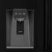 ZLINE 36 in. 21.6 cu. ft. Counter-Depth French Door Refrigerator with Water and Ice Dispenser with Extra Water Filter in Fingerprint-Resistant Black Stainless Steel (RFM-W-WF-36-BS)