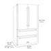 ZLINE Autograph Edition 36 in. 22.5 cu. ft. Counter-Depth French Door Refrigerator with Ice Maker in Fingerprint-Resistant Stainless Steel with Matte Black Modern Handles (RFMZ-36-FMB)