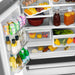 ZLINE Autograph Edition 36 in. 22.5 cu. ft. Counter-Depth French Door Refrigerator with Ice Maker in Fingerprint-Resistant Stainless Steel with Matte Black Modern Handles (RFMZ-36-FMB)