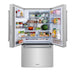 ZLINE 36 in. 28.9 cu. ft. Standard-Depth French Door External Water Dispenser Refrigerator with Dual Ice Maker in Fingerprint-Resistant Stainless Steel (RSM-W-36)