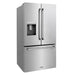 ZLINE 36 in. 28.9 cu. ft. Standard-Depth French Door External Water Dispenser Refrigerator with Dual Ice Maker in Fingerprint-Resistant Stainless Steel (RSM-W-36)