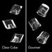 ZLINE Autograph Edition 15 in. Touchstone Clear Cube Ice Maker with Drain Pump and Black Stainless Steel Door with Champagne Bronze Handle (ICCDZ-BS-15-CB)