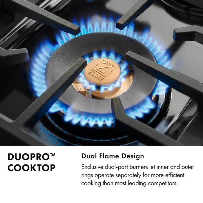 ZLINE 36 in. Classic Gas Rangetop with 6 Burner DuoPro™ Cooktop in Stainless Steel (PCRT36)