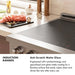 ZLINE Autograph Edition 36 in. 5.2 cu. ft. Paramount Induction Range with 5 Element Cooktop and Electric Convection Oven in Stainless Steel with White Matte Door and Matte Black Accents (SINRZ-WM-36-MB)