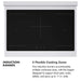 ZLINE 36 in. 5.2 cu. ft. Paramount Induction Range with 5 Element Cooktop and Electric Convection Oven in Stainless Steel with Black Matte Door (SINR-BLM-36)