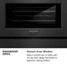 ZLINE Autograph Edition 48 in. 6.7 cu. ft. Paramount Double Oven Gas Range with 8 Burner Cooktop in Black Satin Stainless Steel and Polished Gold Accents (SGRBSZ-48-G)