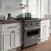 ZLINE 30 in. 4.0 cu. ft. Legacy Dual Fuel Range with 4 Burner Gas Cooktop and Electric Convection Oven in Stainless Steel (RA30)