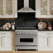 ZLINE 36 in. 4.6 cu. ft. Legacy Dual Fuel Range with 6 Burner Gas Cooktop and Electric Convection Oven in Stainless Steel (RA36)